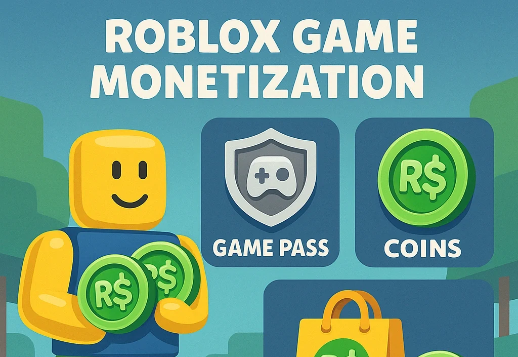 Roblox monetization strategies including Game Pass and Developer Products
