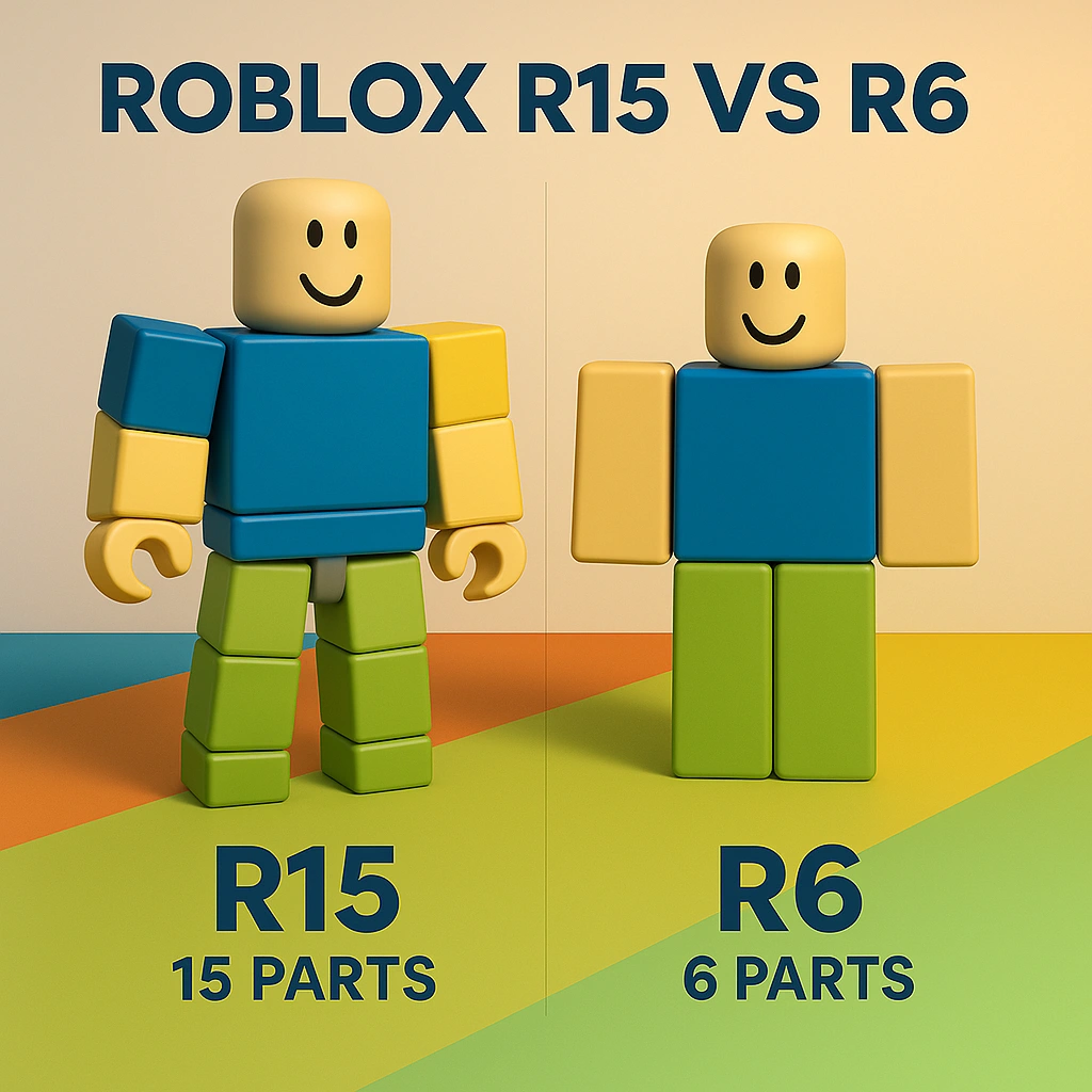 Performance comparison between R15 and R6 avatar systems