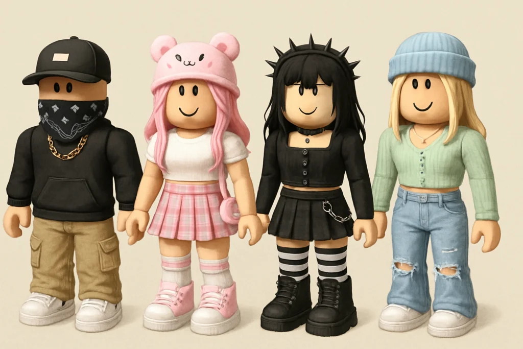 Popular Roblox fashion style categories for 2025